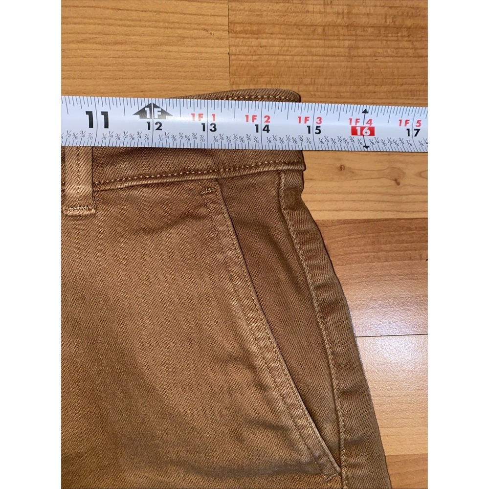 Everlane The Utility Shorts Womens 6 Brown Canvas Cotton Stretch Mid Rise Casual - Picture 6 of 9